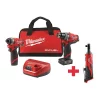 Milwaukee Cordless Combo Kit, 12.0V, 2 Tools
