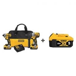 Dewalt Cordless Combination Kit, 20.0V, 2 Tools