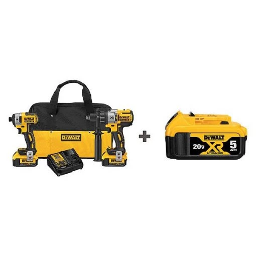Dewalt Cordless Combination Kit, 20.0V, 2 Tools 1 Cordless Combination Kit, 20.0V, 2 Tools
