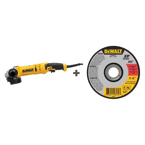 Dewalt Angle Grinder, 4-1/2" Wheel Dia., 120VAC 1 Angle Grinder, 4-1/2" Wheel Dia., 120VAC