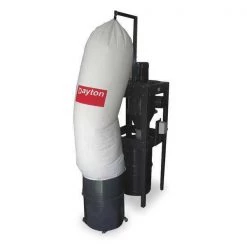 Dayton Dust Collector, 2,600 CFM Max Flow, 5 hp, 1 Phase