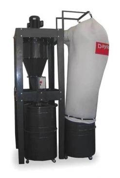 Dayton Dust Collector, 2,900 CFM Max Flow, 7 1/2 hp, 3 Phase