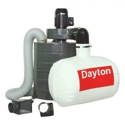 Dayton Dust Collector, 600 CFM Max Flow, 3/4 hp, 1 Phase