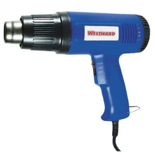 Heat Gun, Electric Powered, 120V AC, Variable Temp. Setting, 1,200 W Watt, Pistol Handle
