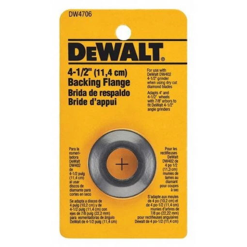 Backing flange for 5/8"-11 shaft grinders to mount type 1 cutoff wheels