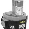 Makita 12V Ni-MH 2.6Ah Battery, Pod Style
