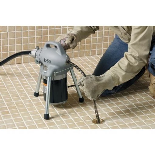100 ft Corded Drain Cleaning Machine, 115V AC