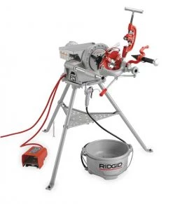 Ridgid Pipe Threading and Cutting Machines, 1/8 in to 1-1/4 in, Rod: 1/4 in to 1-1/8 in