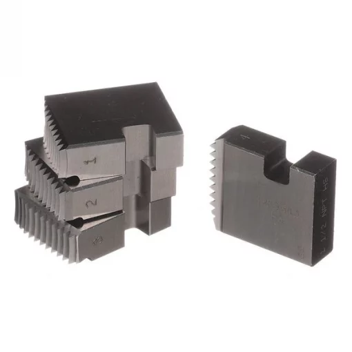 Pipe Thread Die, 1 1/2 In, HSS, 4 Pc