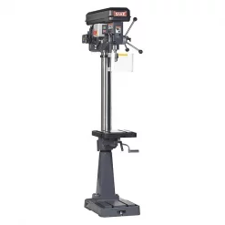 Floor Drill Press, Belt Drive, 1/2 hp, 120 V, 14 1/8 in Swing, 9 Speed