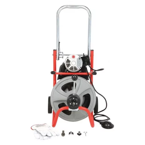 100 ft Corded Drain Cleaning Machine, 115V AC