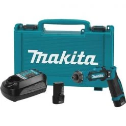 Makita 1/4 in, 7.2V DC Cordless Drill, Battery Included