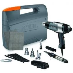 Steinel Heat Gun Kit, Electric Powered, 120V AC, Adjustable Temp. Setting, 1,600 W Watt, Pistol Handle