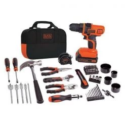 Black & Decker 20V MAX* Lithium Ion Drill/Driver + 68 Piece Project Kit