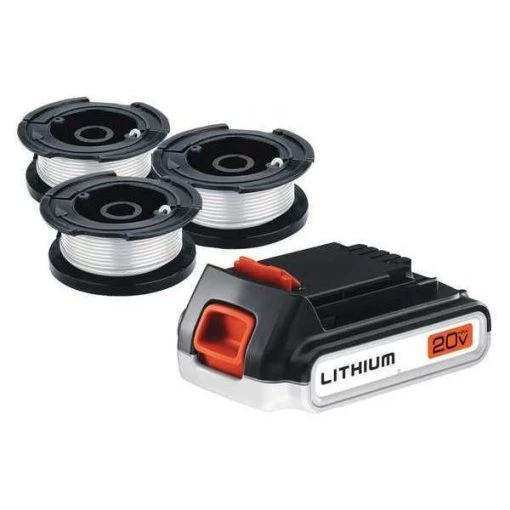 Black & Decker 20v Max* Lithium Battery with 3 Spools 1 20v Max* Lithium Battery with 3 Spools