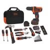Black & Decker 12V MAX* Lithium Ion Drill/Driver + 59 Piece Project Kit