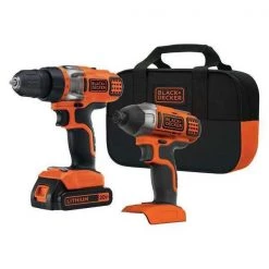 Black & Decker 20V MAX* Lithium 2-Speed Drill Driver + Impact Driver Combo Kit