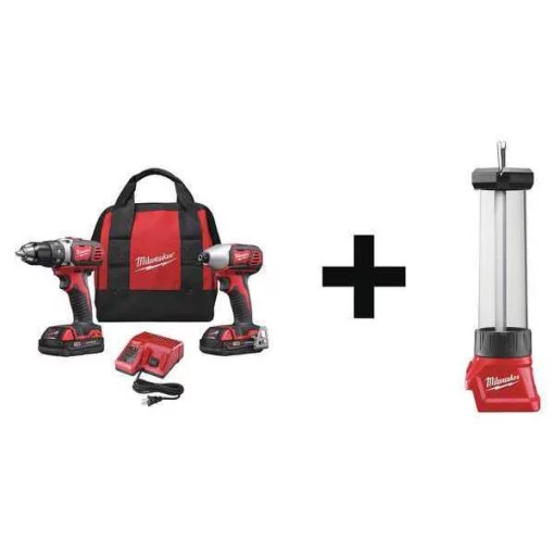 Cordless Combo Kit, 18.0 V, 3 Tools, 2 Batt