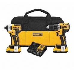 Dewalt Cordless Combo Kit, 20.0 V, 2 Tools, 2 Batt