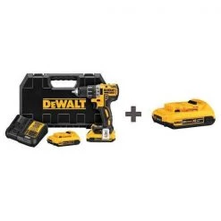 Dewalt 1/2 in, 20V DC Cordless Drill, Battery Included