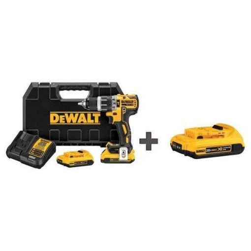 20V Hammer Drill, Battery Included, 1/2 in Chuck