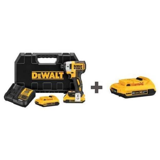 20V MAX XR 1/4" Cordless Impact Driver Kit, (2) 2.0Ah Batteries