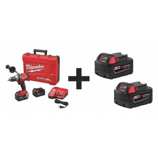Milwaukee 18.0 V Hammer Drill, Battery Included, 1/2 in Chuck 1 18.0 V Hammer Drill, Battery Included, 1/2 in Chuck