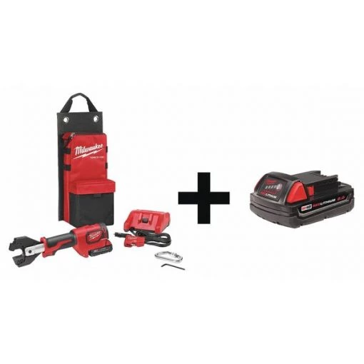Milwaukee Cordless Cable Cutter Kit, Battery Included, 18V, Li-Ion Battery 1 Cordless Cable Cutter Kit, Battery Included, 18V, Li-Ion Battery