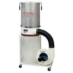 Jet Dust Collector, 1,100 CFM Max Flow, 1 1/2 hp, 1 Phase