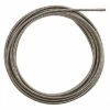 Milwaukee 5/8" x 50' Open Wind Coupling Cable w/ RUST GUARD Plating