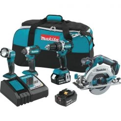 Makita 18V LXT® Brushless 4-Pc. Combo Kit (5.0Ah)