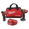 Milwaukee M12 FUEL 2-Tool Combo Kit: 1/2" Hammer Drill, 1/4" Hex Impact Driver