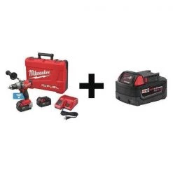 Milwaukee 18V Hammer Drill, Battery Included, 1/2 in Chuck