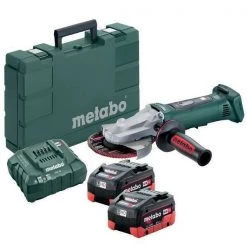 Metabo Battery Included Angle Grinder Kit, 18V DC, 5 in Wheel Dia.