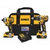 Dewalt Cordless Combo Kit, Li-Ion, 20.0V