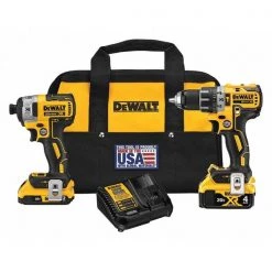 Dewalt Cordless Combo Kit, Li-Ion, 20.0V