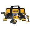Dewalt Cordless Combo Kit, Li-Ion, 20.0V