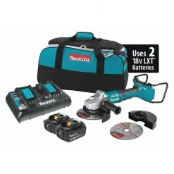 Makita Angle Grinder Kit, 36V DC, 7 in Wheel Dia.