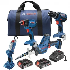 Bosch Combo Kit, 18.0V, 2.0Ah Battery Cap.