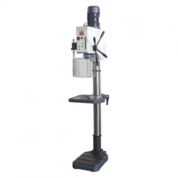 Floor Drill Press, Geared Head Drive, 2 hp, 230 V, 20 in Swing, Variable Speed