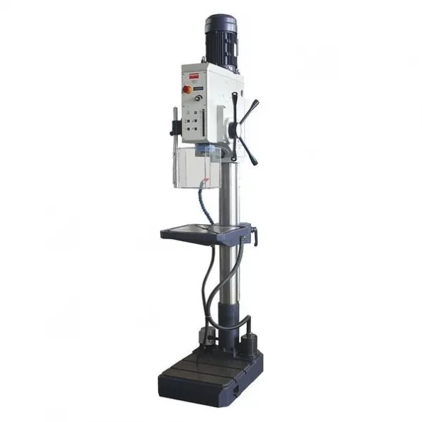 Floor Drill Press, Geared Head Drive, 3 hp, 460 V, 22 in Swing, Variable Speed