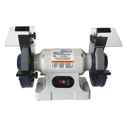 Dayton Bench Grinder, 7 in Max. Wheel Dia, 36/60 Grinding Wheel Grit 1 Bench Grinder, 7 in Max. Wheel Dia, 36/60 Grinding Wheel Grit