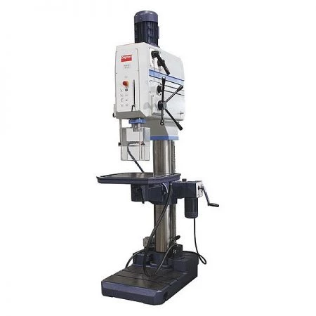 Dayton Floor Drill Press, Geared Head Drive, 4 to 5 hp, 460 V, 32 in Swing, 16 Speed