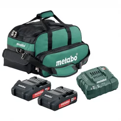 Metabo 18.0V Li-Ion Battery and Charger Kit, 2.0Ah Capacity
