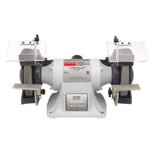 Bench Grinder, 8 in Max. Wheel Dia, 36/120 Grinding Wheel Grit