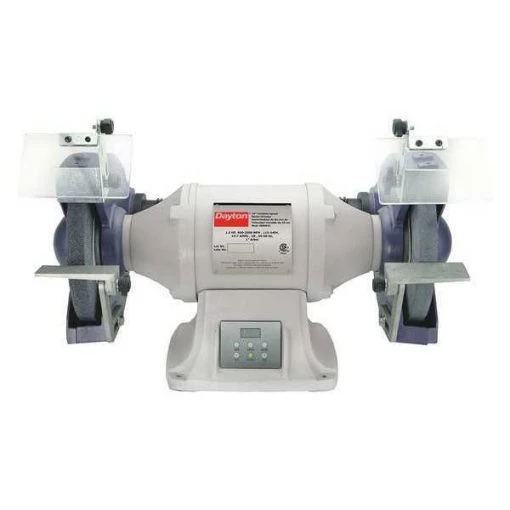 Dayton Bench Grinder, 10 in Max. Wheel Dia, 36/120 Grinding Wheel Grit 1 Bench Grinder, 10 in Max. Wheel Dia, 36/120 Grinding Wheel Grit