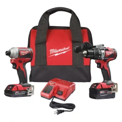 M18 Brushless 2-Tool Combo Kit, Hammer Drill/Impact Driver