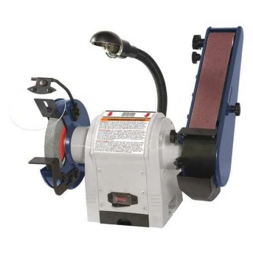 Dayton Combination Belt and Bench Grinder, 6 in Max. Wheel Dia, 5/8 in Max. Wheel Thickness 1 Combination Belt and Bench Grinder, 6 in Max. Wheel Dia, 5/8 in Max. Wheel Thickness