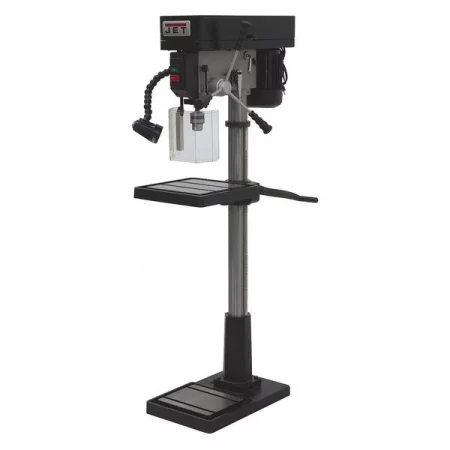 Jet Floor Drill Press, Belt Drive, 1 hp, 115/230 V, 16 7/8 in Swing, 12 Speed