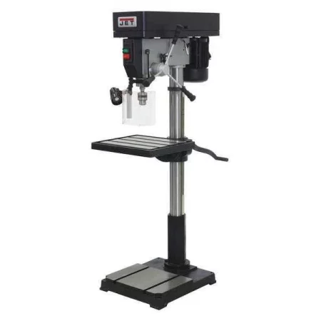 Jet Floor Drill Press, Belt Drive, 1 1/2 hp, 115/230 V, 21 7/8 in Swing, 12 Speed